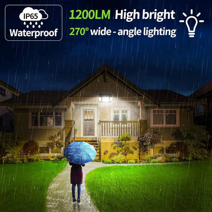 Solar LED Outdoor Light with Motion Sensor | Triple Heads & Modes | IP65 Waterproof