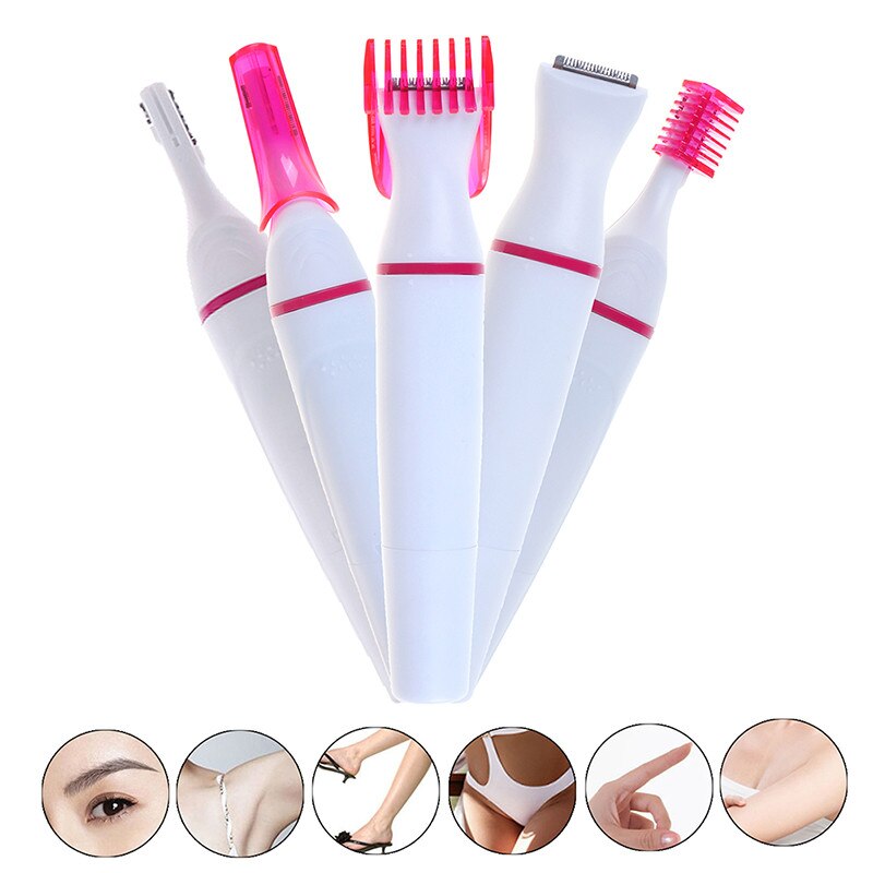 Versatile 5-in-1 Grooming Device for Effortless Hair Removal