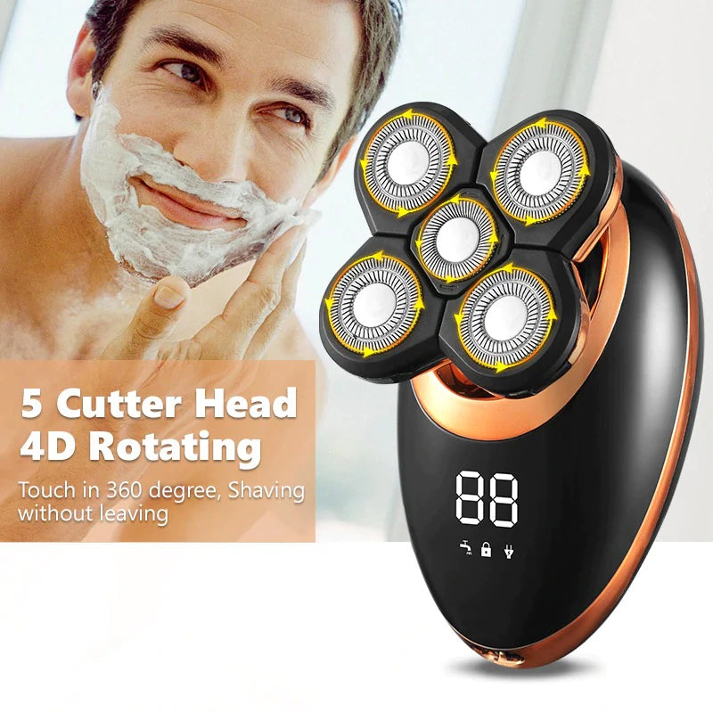 Versatile 5-in-1 Rechargeable Grooming System