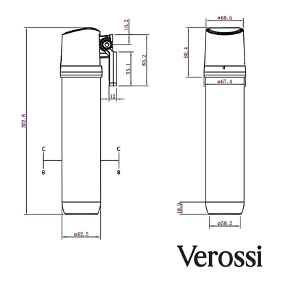 Instant Boiling Water Tap – 3-in-1 Design with Brushed Gold Color