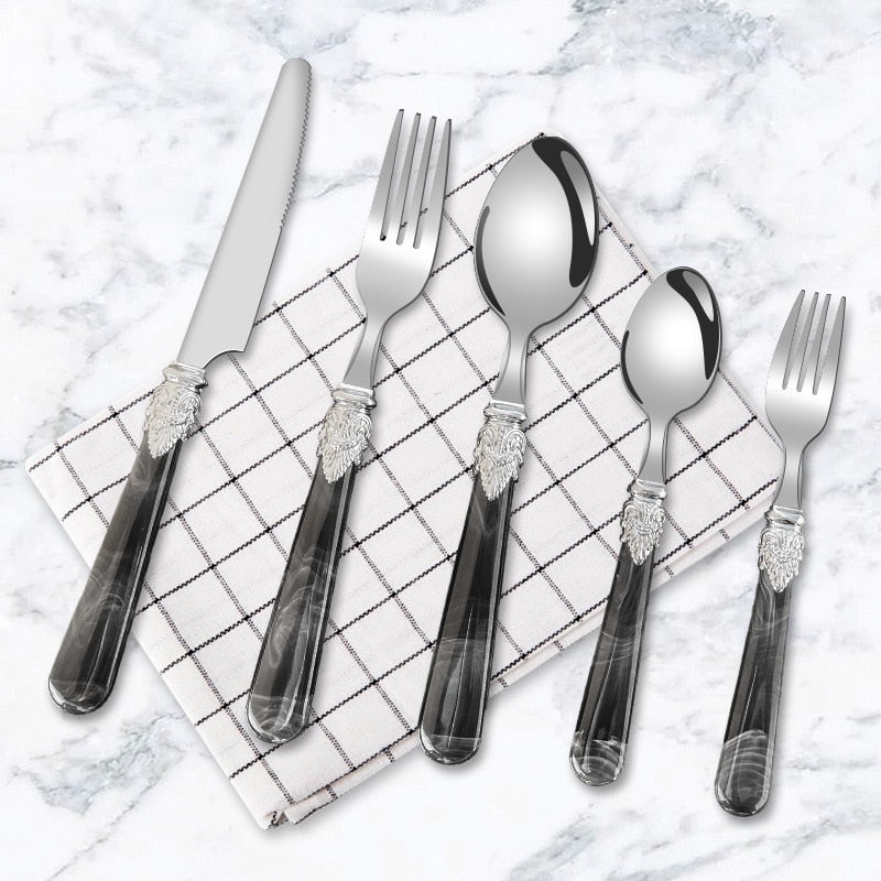 5-Piece Stainless Steel Cutlery Set for Effortless Dining