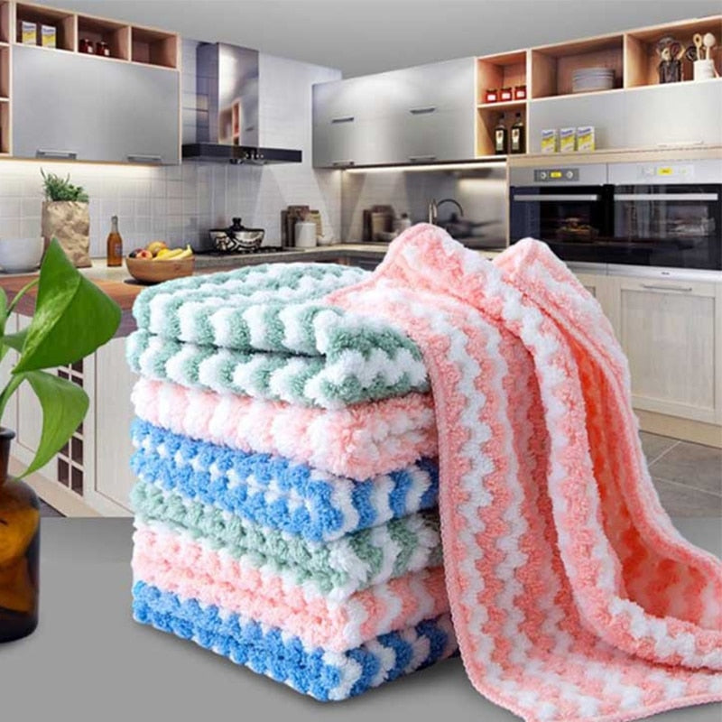 5-Pack Ultra Absorbent Kitchen Cleaning Cloths