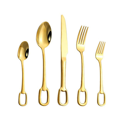 Elegant 5-Piece Cutlery Set for Sophisticated Dining