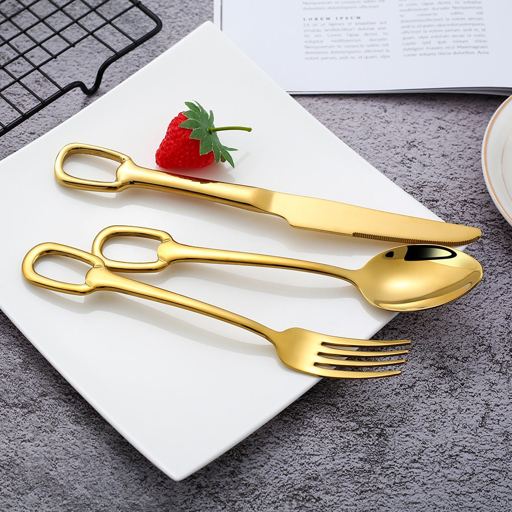 Elegant 5-Piece Cutlery Set for Sophisticated Dining