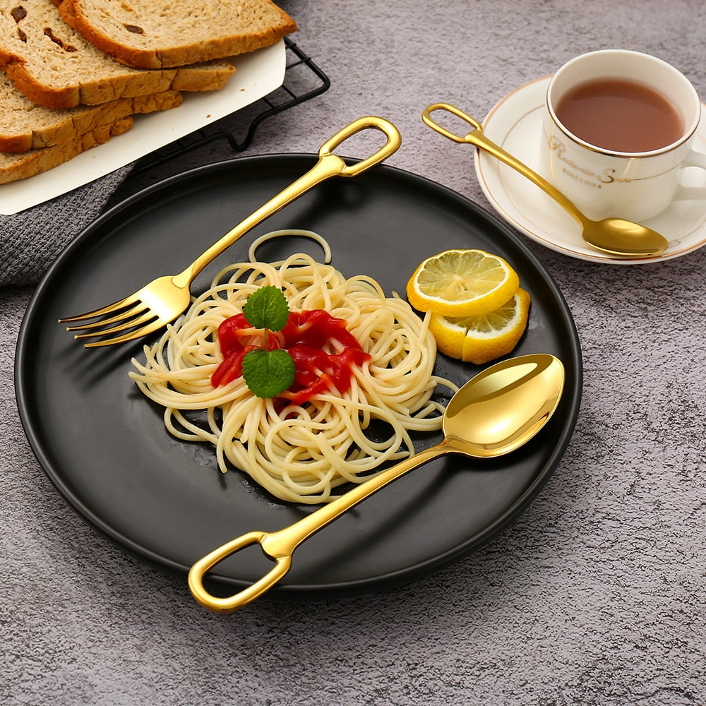 Elegant 5-Piece Cutlery Set for Sophisticated Dining