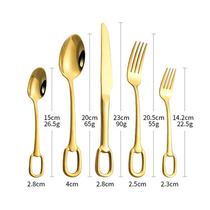 Elegant 5-Piece Cutlery Set for Sophisticated Dining
