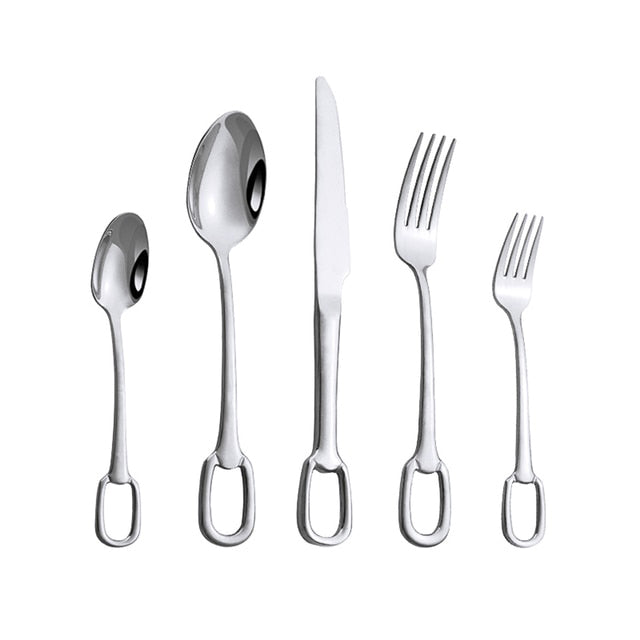 Elegant 5-Piece Cutlery Set for Sophisticated Dining