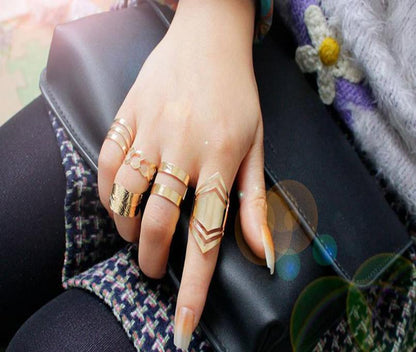 Set of 5 Adjustable Midi Stackable Rings | Elara