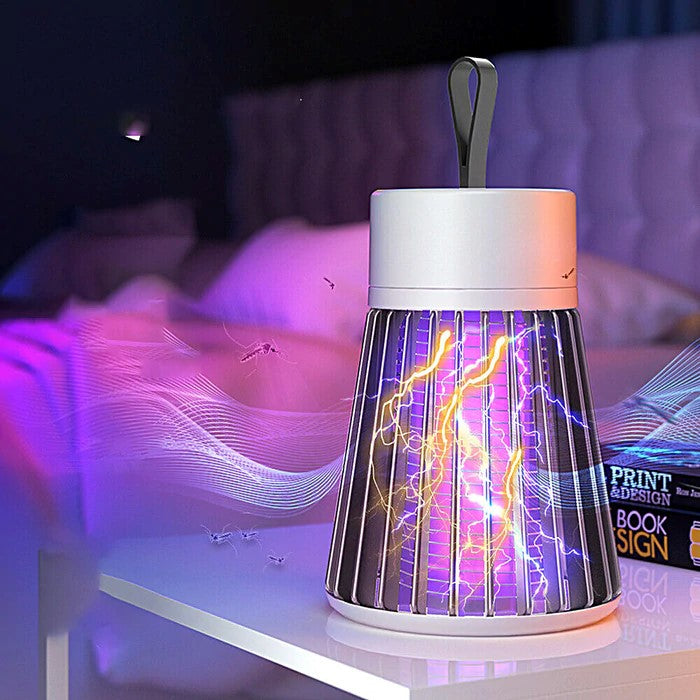 USB Rechargeable UV Insect Zapper - 360° Light Trap for Indoor and Outdoor Use