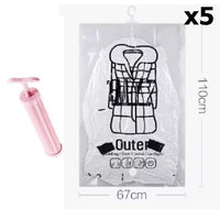5x L (67*110cm) Bag + Hand Pump