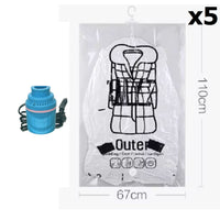 5x L (67+110cm) Bag + Electric Pump