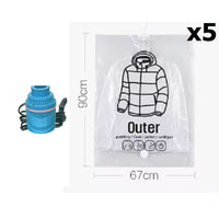 5x M (67*90cm) Bag + Electric Pump