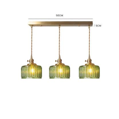 Celeste Vintage Pendant Light with Crystal Accents