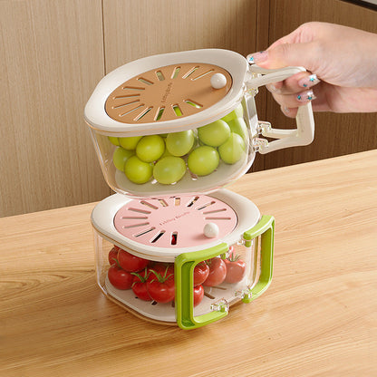 Expandable Kitchen Strainer with Lid | Versatile Food Storage Solution