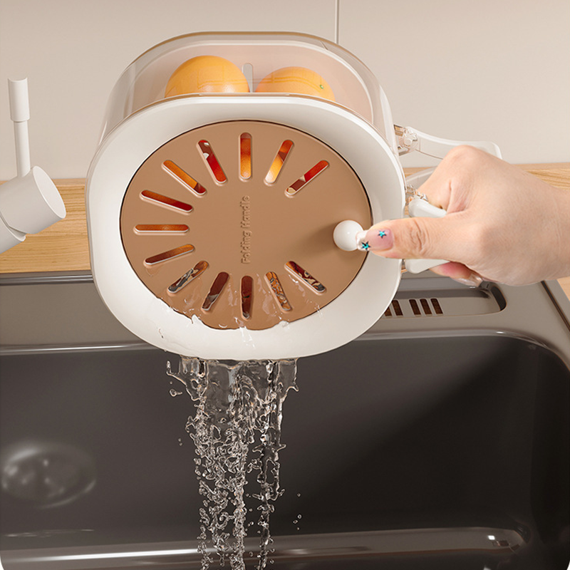 Expandable Kitchen Strainer with Lid | Versatile Food Storage Solution