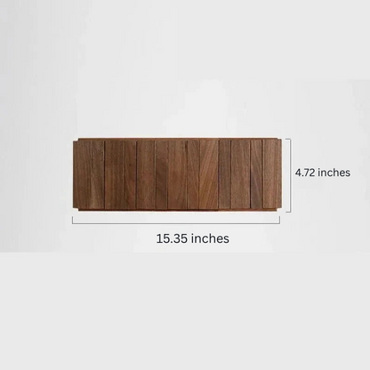 Wall-Mounted Wooden Coat Rack with Hooks