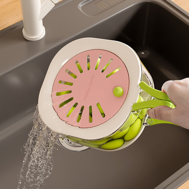 Expandable Kitchen Strainer with Lid | Versatile Food Storage Solution
