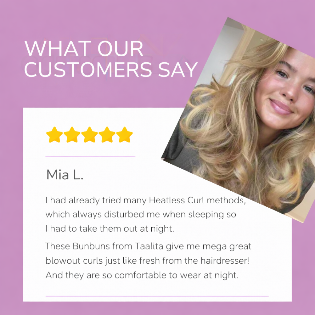 (Buy 1, Get 1 Free) BunBun Curlers – No Heat, Nourishing, and Perfect for a Salon-Quality Look at Home!