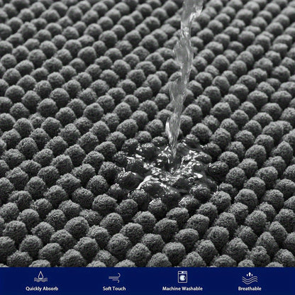 Ultra-Soft Chenille Bath Mat – Non-Slip & Quick-Drying