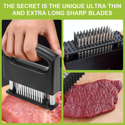 Precision 48-Blade Stainless Steel Meat Tenderizer