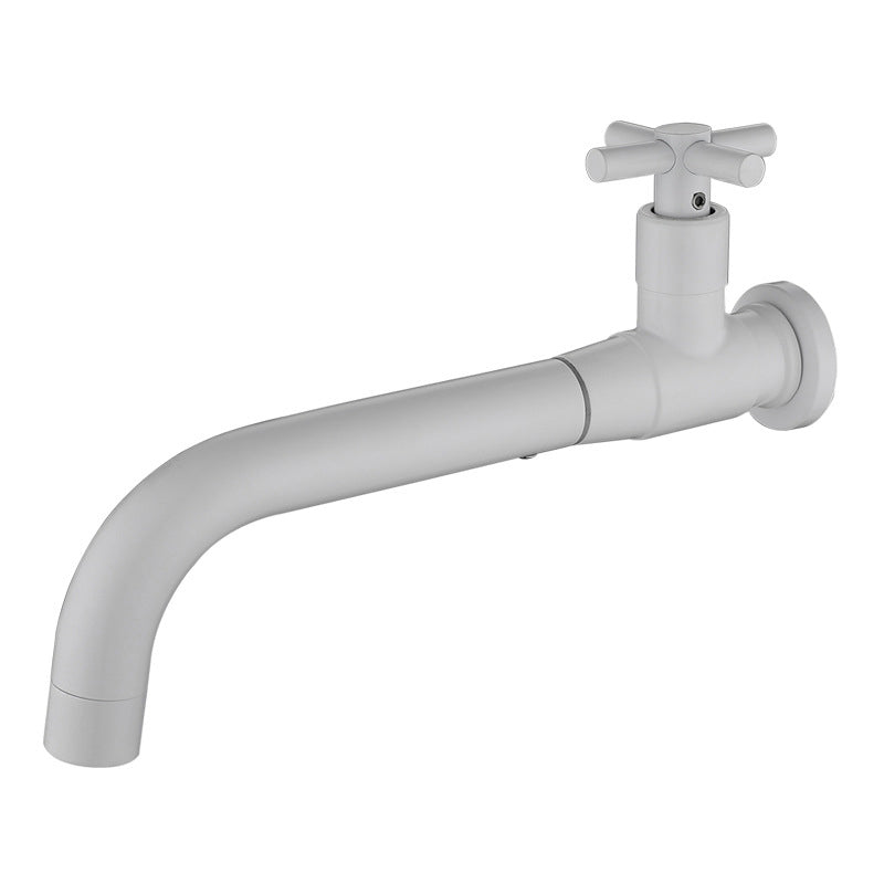 Contemporary Wall-Mounted Bathroom Faucet with Single Handle and One Hole