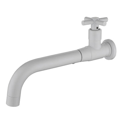 Contemporary Wall-Mounted Bathroom Faucet with Single Handle and One Hole