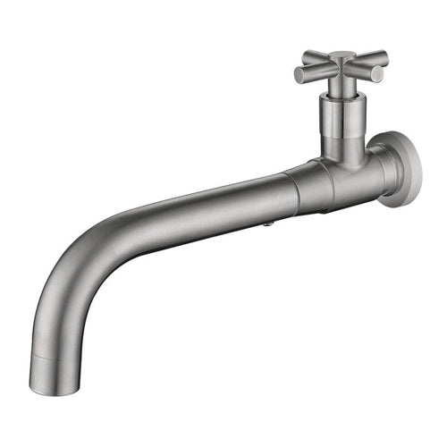 Contemporary Wall-Mounted Bathroom Faucet with Single Handle and One Hole