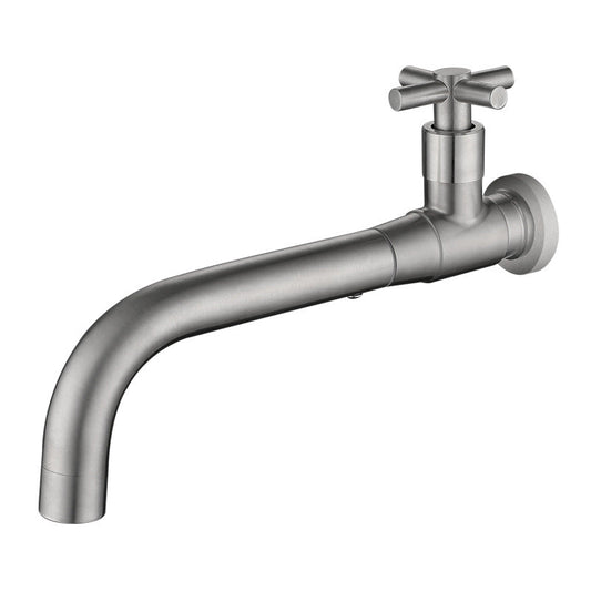 Contemporary Wall-Mounted Bathroom Faucet with Single Handle and One Hole