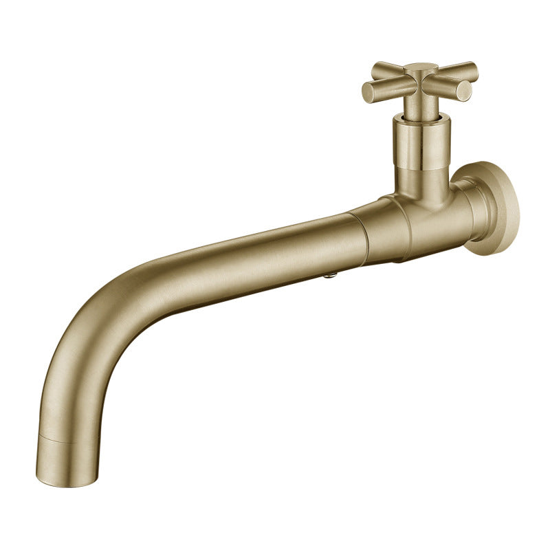 Contemporary Wall-Mounted Bathroom Faucet with Single Handle and One Hole