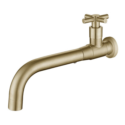 Contemporary Wall-Mounted Bathroom Faucet with Single Handle and One Hole