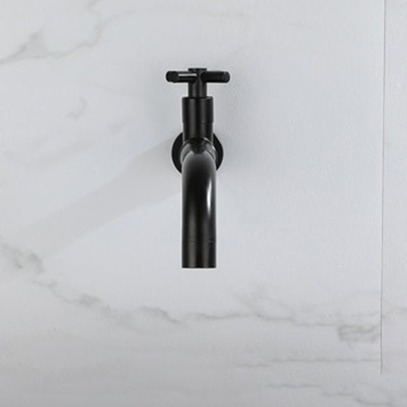 Contemporary Wall-Mounted Bathroom Faucet with Single Handle and One Hole