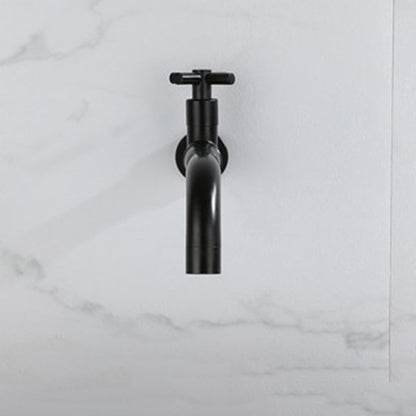 Contemporary Wall-Mounted Bathroom Faucet with Single Handle and One Hole