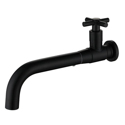Contemporary Wall-Mounted Bathroom Faucet with Single Handle and One Hole