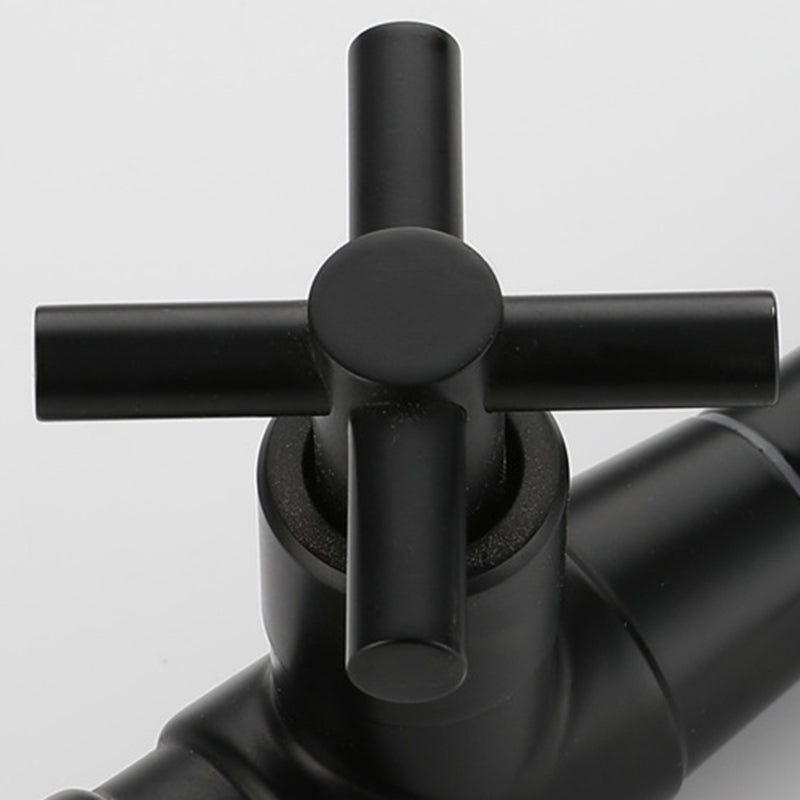 Contemporary Wall-Mounted Bathroom Faucet with Single Handle and One Hole