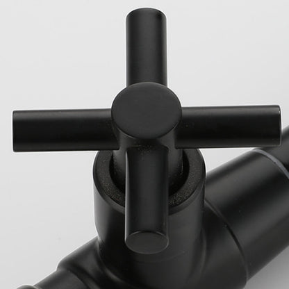 Contemporary Wall-Mounted Bathroom Faucet with Single Handle and One Hole