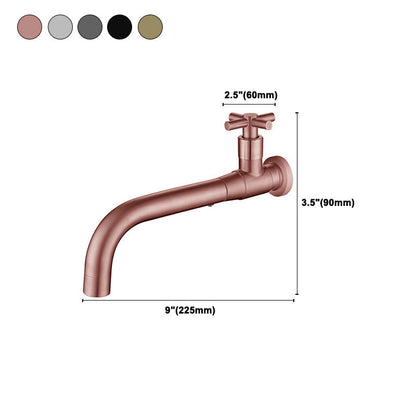 Contemporary Wall-Mounted Bathroom Faucet with Single Handle and One Hole