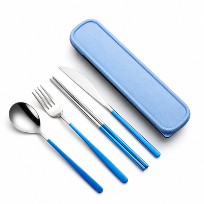 Sustainable Stainless Steel Travel Cutlery Set