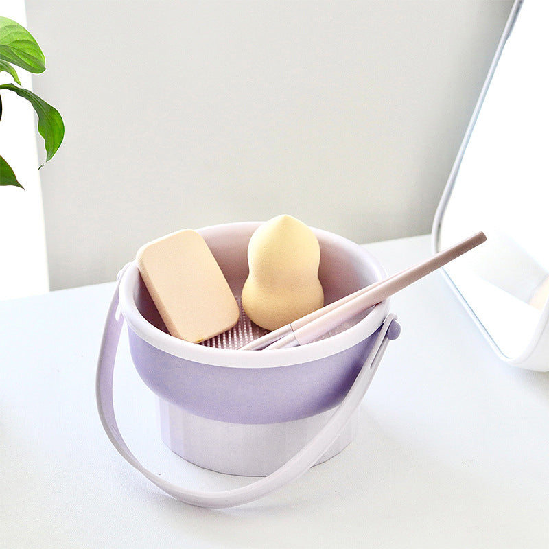 3-in-1 Makeup Brush Cleaning Station | Clean, Dry & Store