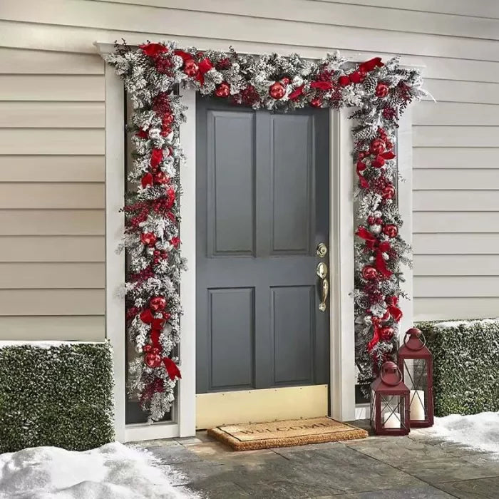 Cordless Prelit Holiday Decoration in Red and White