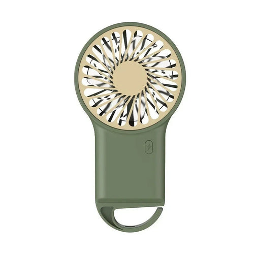 Compact USB-C Folding Fan with Hook – 3 Speed Settings