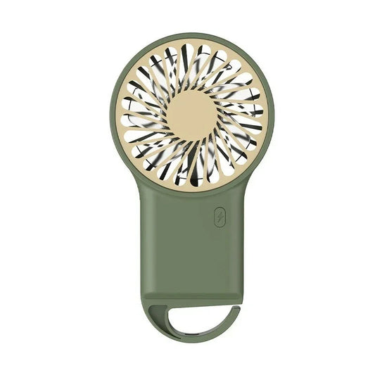 Compact USB-C Folding Fan with Hook – 3 Speed Settings