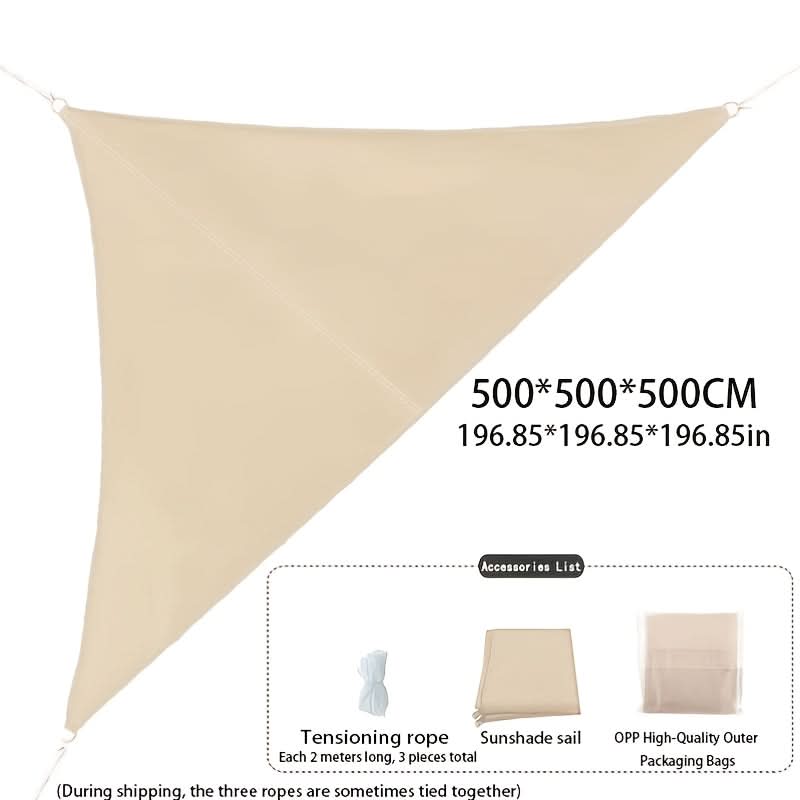 Triangle Sun Shade Sail for Outdoor Use