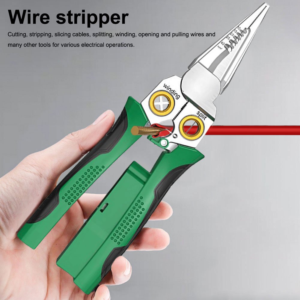 Versatile 8-in-1 Wire Stripper and Cutter Tool