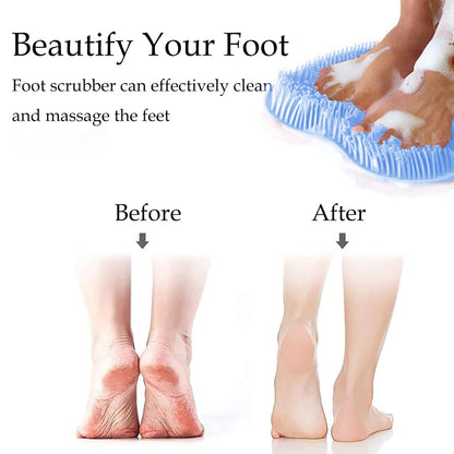 Silicone Foot Care Mat with Suction Cups | Relaxing Massage Brush for Shower