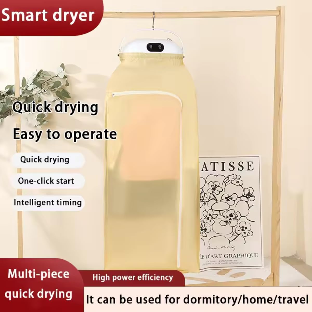 Compact Electric Dryer for Effortless Laundry Care