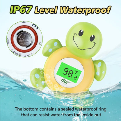 Digital Baby Bath Thermometer with 3 Color Display and Temperature Alert