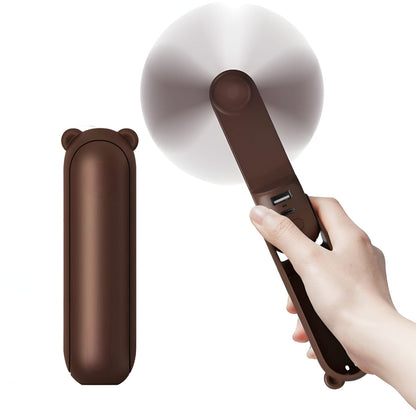 Compact USB Rechargeable Handheld Fan with Folding Design