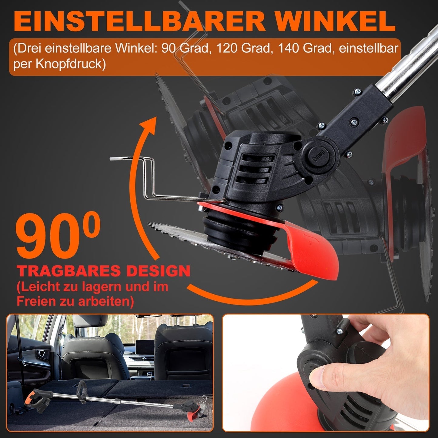 21V Cordless Lawn Edger 8000 RPM