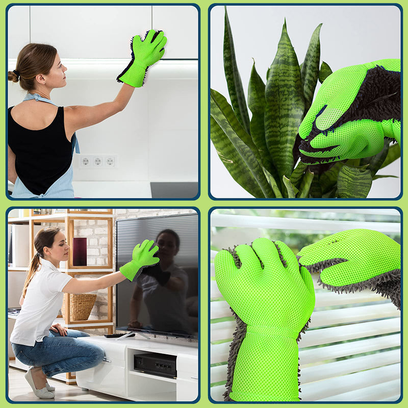 Buy One, Get One Free – Dual-Sided Five-Finger Car Wash Gloves