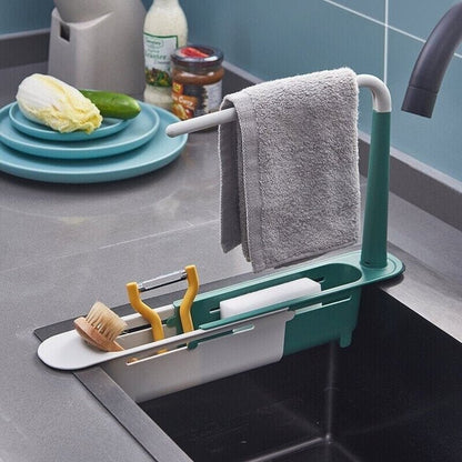 Adjustable Sink Organizer for Sponges & Soap – CleanNest
